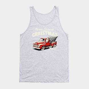 Merry Country Christmas Y'all! Tank Top